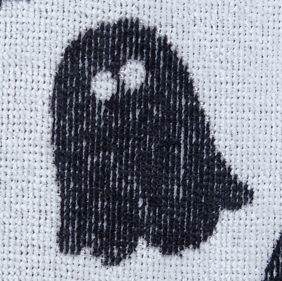 Set of Black and White Ghost Kitchen Towels - Picture 5 of 6